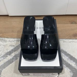 Gucci Women’s Rubber Slide Sandal ~Brand New~